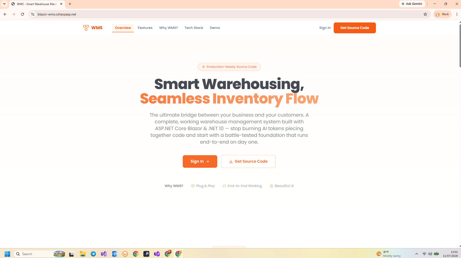 Blazor WMS