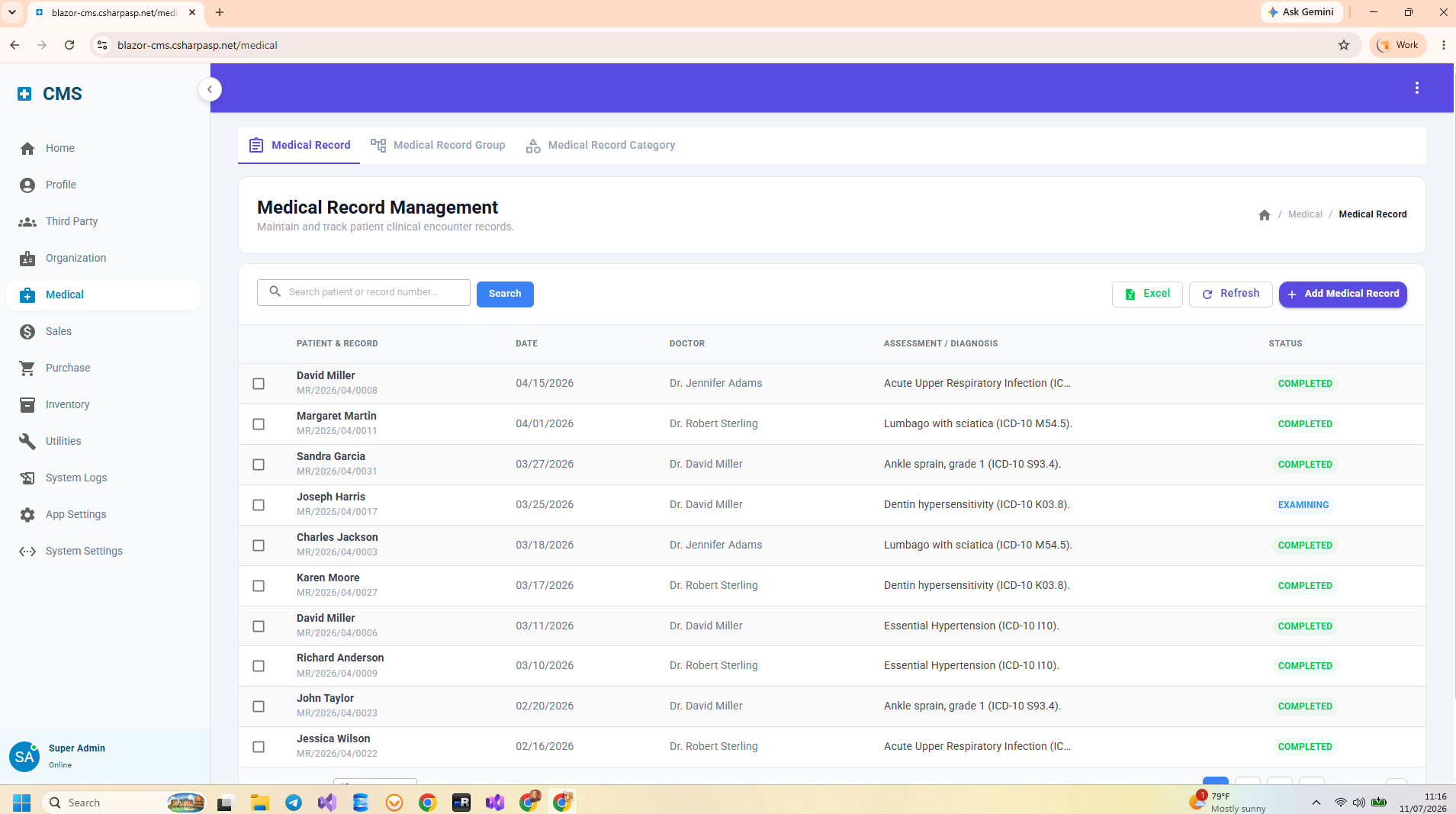 Blazor CMS Deal Tracking