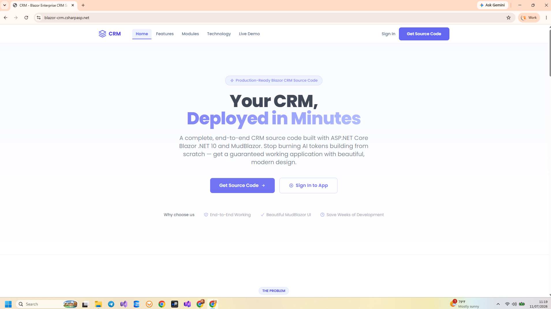 Blazor CRM